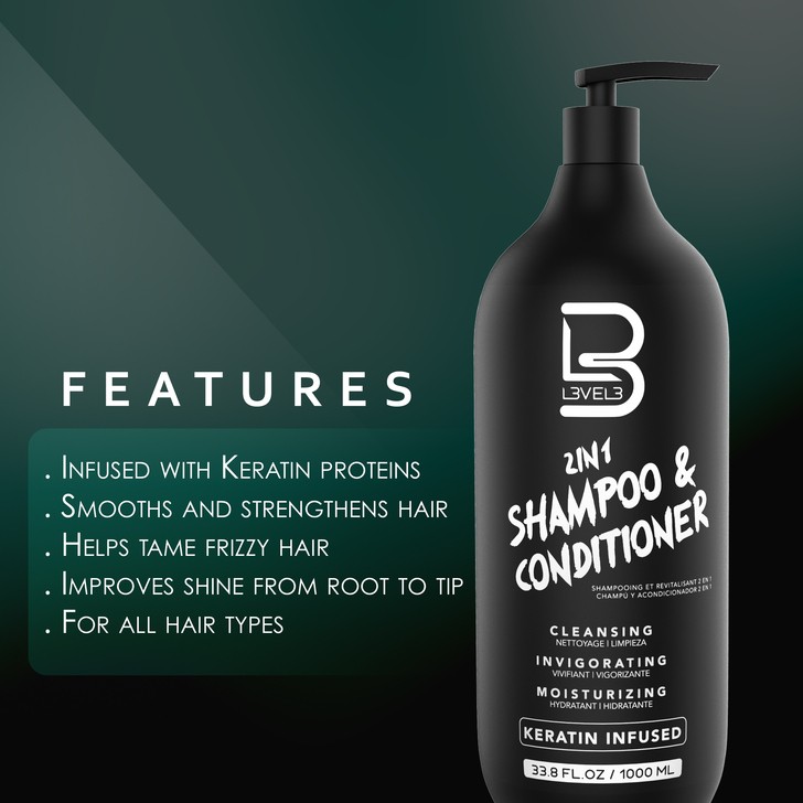 2 en 1 Shampoo conditioner L3VEL3 ™ - Imagen 2