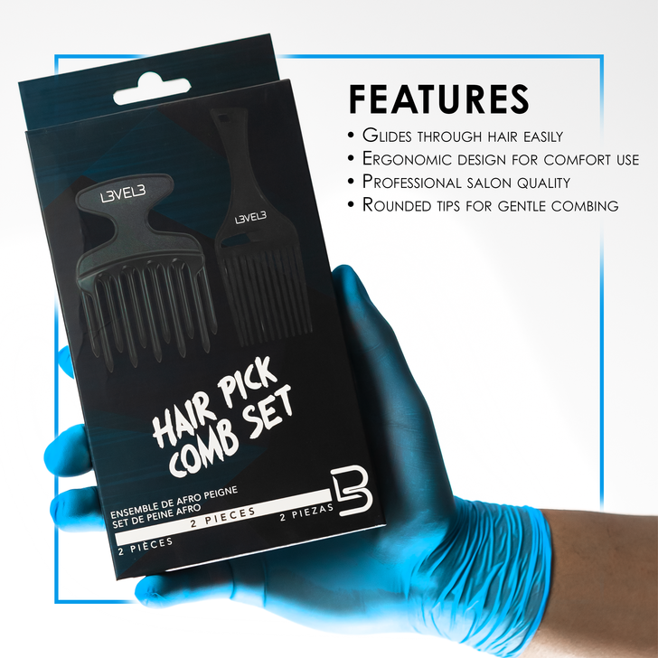 L3VEL3 ™ JUEGO DE PEINES PARA RECOGER EL CABELLO - 2 PIEZAS - Imagen 7