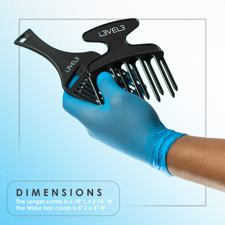 L3VEL3 ™ JUEGO DE PEINES PARA RECOGER EL CABELLO - 2 PIEZAS - Imagen 5