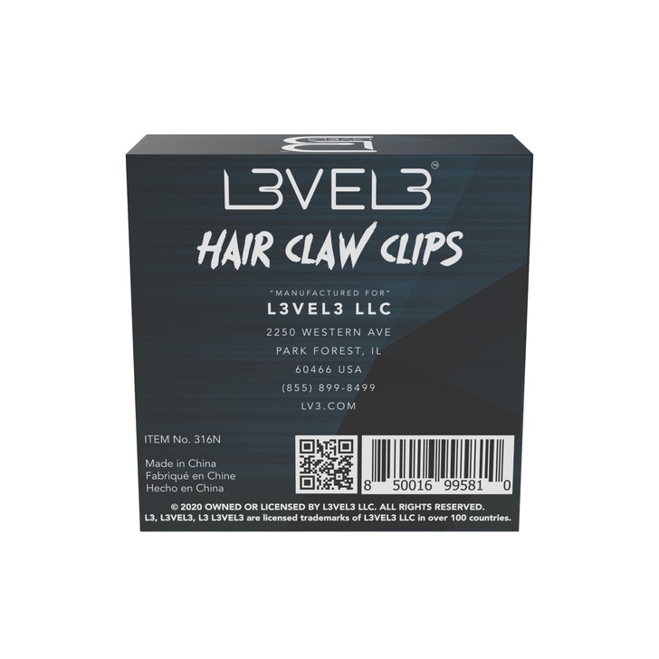 PINZAS MARIPOSA PARA EL CABELLO L3VEL3 ™ - PAQUETE DE 4 - Imagen 3